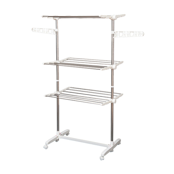 acquista Stendibiancheria 3 Piani Regolabile in Acciaio Inox Premium