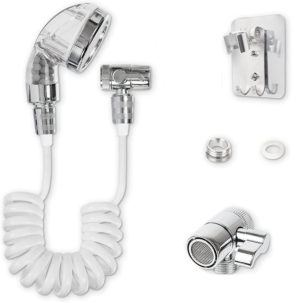 prezzo Doccetta per rubinetto lavandino portatile con tubo telescopico 1m e supporto