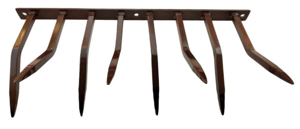 Barriera Antintrusione con Punte in Acciaio 49x24 cm per Balconi Muri di Cinta Marrone online