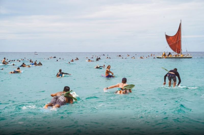 Surfers in Water